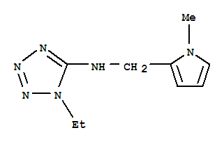 (9ci)-1-乙基-n-[(1-甲基-1H-吡咯-2-基)甲基]-1H-四唑-5-胺結(jié)構(gòu)式_728030-56-6結(jié)構(gòu)式