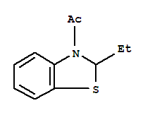 (9ci)-3-乙酰基-2-乙基-2,3-二氫-苯并噻唑結構式_72889-11-3結構式
