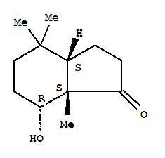 (3ar,7s,7ar)-rel-(9ci)-八氫-7-羥基-4,4,7a-三甲基-1H-茚-1-酮結(jié)構(gòu)式_728944-71-6結(jié)構(gòu)式