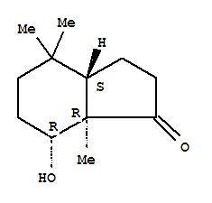(3ar,7s,7as)-rel-(9ci)-八氫-7-羥基-4,4,7a-三甲基-1H-茚-1-酮結構式_728944-77-2結構式