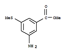 (9ci)-3-氨基-5-(甲基硫代)-苯甲酸甲酯結(jié)構(gòu)式_730937-38-9結(jié)構(gòu)式