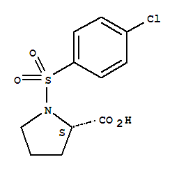 1-(4-氯苯磺?；?-吡咯烷-2-羧酸結(jié)構(gòu)式_73096-27-2結(jié)構(gòu)式