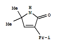 (9ci)-1,5-二氫-5,5-二甲基-3-(1-甲基乙基)-2H-吡咯-2-酮結(jié)構(gòu)式_73119-63-8結(jié)構(gòu)式