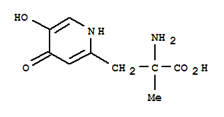 (9ci)-alpha-氨基-1,4-二氫-5-羥基-alpha-甲基-4-氧代-2-吡啶丙酸結(jié)構(gòu)式_731750-09-7結(jié)構(gòu)式