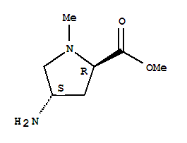 (4s)-(9ci)-4-氨基-1-甲基-D-脯氨酸甲酯結(jié)構(gòu)式_732241-85-9結(jié)構(gòu)式
