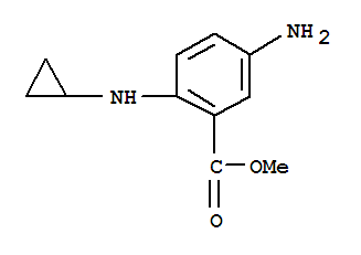 (9ci)-5-氨基-2-(環(huán)丙基氨基)-苯甲酸甲酯結(jié)構(gòu)式_732942-24-4結(jié)構(gòu)式