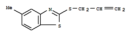 (9ci)-5-甲基-2-(2-丙烯基硫代)-苯并噻唑結構式_73603-62-0結構式