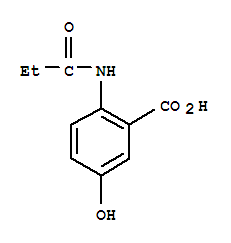 (9ci)-5-羥基-2-[(1-氧代丙基)氨基]-苯甲酸結(jié)構(gòu)式_736939-77-8結(jié)構(gòu)式