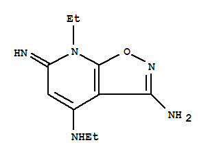 Isoxazolo[5,4-b]pyridine-3,4-diamine, n4,7-diethyl-6,7-dihydro-6-imino-(9ci) Structure,737754-41-5Structure