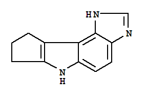 (9ci)-6,7,8,9-四氫-1H-環(huán)戊并[4,5]吡咯并[3,2-e]苯并咪唑結(jié)構(gòu)式_73857-37-1結(jié)構(gòu)式
