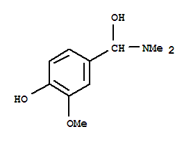 Benzenemethanol, alpha-(dimethylamino)-4-hydroxy-3-methoxy-(9ci) Structure,740733-93-1Structure