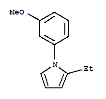 1H-pyrrole,2-ethyl-1-(3-methoxyphenyl)-(9ci)Structure,741717-53-3Structure 1H-pyrrole,2-ethyl-1-(3-methoxyphenyl)-(9ci) Structure,741717-53-3Structure