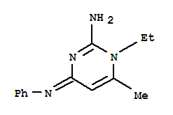 2-Pyrimidinamine,1-ethyl-1,4-dihydro-6-methyl-4-(phenylimino)-(9ci)Structure,743392-52-1Structure 2-Pyrimidinamine,1-ethyl-1,4-dihydro-6-methyl-4-(phenylimino)-(9ci) Structure,743392-52-1Structure