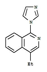 Isoquinoline, 4-ethyl-1-(1h-imidazol-1-yl)-(9ci)Structure,744144-75-0Structure Isoquinoline, 4-ethyl-1-(1h-imidazol-1-yl)-(9ci) Structure,744144-75-0Structure