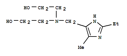 (9ci)-2,2-[[(2-乙基-5-甲基-1H-咪唑-4-基)甲基]亞氨基]雙-乙醇結(jié)構(gòu)式_745744-48-3結(jié)構(gòu)式