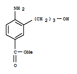 (9ci)-4-氨基-3-(3-羥基丙基)-苯甲酸甲酯結(jié)構(gòu)式_746622-08-2結(jié)構(gòu)式