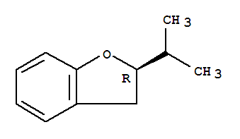 (r)-(9ci)-2,3-二氫-2-(1-甲基乙基)-,苯并呋喃結(jié)構(gòu)式_74695-08-2結(jié)構(gòu)式