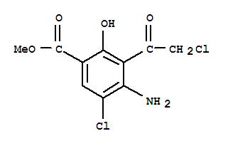 (9ci)-4-氨基-5-氯-3-(氯乙?；?-2-羥基-苯甲酸甲酯結(jié)構(gòu)式_748788-36-5結(jié)構(gòu)式