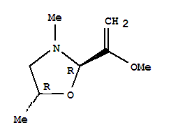 (2r,5r)-rel-(9ci)-2-(1-甲氧基乙烯)-3,5-二甲基噁唑啉結構式_748809-78-1結構式