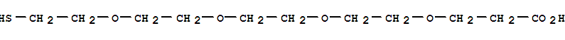 HS-PEG4-CH2CH2COOH結(jié)構(gòu)式_749247-06-1結(jié)構(gòu)式
