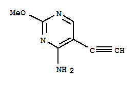 4-Pyrimidinamine, 5-ethynyl-2-methoxy-(9ci)Structure,74954-62-4Structure 4-Pyrimidinamine, 5-ethynyl-2-methoxy-(9ci) Structure,74954-62-4Structure