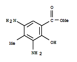 (9ci)-3,5-二氨基-2-羥基-4-甲基-苯甲酸甲酯結構式_75144-20-6結構式