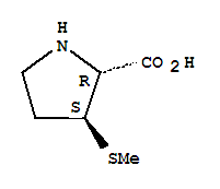 (3r)-rel-(9ci)-3-(甲基硫代)-D-脯氨酸結構式_75176-40-8結構式