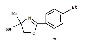 (9ci)-2-(4-乙基-2-氟苯基)-4,5-二氫-4,4-二甲基-噁唑結(jié)構(gòu)式_755014-07-4結(jié)構(gòu)式