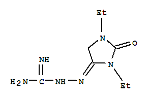 Hydrazinecarboximidamide, 2-(1,3-diethyl-2-oxo-4-imidazolidinylidene)-(9ci)Structure,755751-42-9Structure Hydrazinecarboximidamide, 2-(1,3-diethyl-2-oxo-4-imidazolidinylidene)-(9ci) Structure,755751-42-9Structure