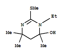 (9ci)-3-乙基-3,4,5,6-四氫-4,6,6-三甲基-2-(甲基硫代)-4-羥基嘧啶結(jié)構(gòu)式_756426-43-4結(jié)構(gòu)式