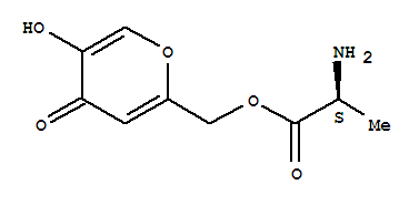 L-alanine, (5-hydroxy-4-oxo-4h-pyran-2-yl)methyl ester (9ci) Structure,757915-07-4Structure