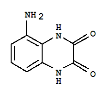 (9ci)-5-氨基-1,4-二氫-2,3-喹噁啉二酮結(jié)構(gòu)式_76097-87-5結(jié)構(gòu)式
