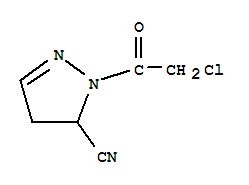 1H-pyrazole-5-carbonitrile, 1-(chloroacetyl)-4,5-dihydro-(9ci)Structure,761414-68-0Structure 1H-pyrazole-5-carbonitrile, 1-(chloroacetyl)-4,5-dihydro-(9ci) Structure,761414-68-0Structure
