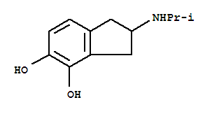 (9ci)-2,3-二氫-2-[(1-甲基乙基)氨基]-1H-茚-4,5-二醇結(jié)構(gòu)式_762194-44-5結(jié)構(gòu)式