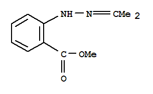 (9ci)-2-[(1-甲基亞乙基)肼基]-苯甲酸甲酯結(jié)構(gòu)式_76368-94-0結(jié)構(gòu)式