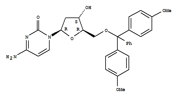 5-O-(4,4-二甲氧基三苯甲游基)-2-脫氧胞苷結構式_76512-82-8結構式