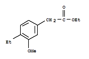 Benzeneacetic acid, 4-ethyl-3-methoxy-, ethyl ester (9ci)Structure,765302-51-0Structure Benzeneacetic acid, 4-ethyl-3-methoxy-, ethyl ester (9ci) Structure,765302-51-0Structure