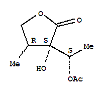 (3s,4r)-(9ci)-3-[(1s)-1-(乙?；趸?乙基]二氫-3-羥基-4-甲基-2(3H)-呋喃酮結(jié)構(gòu)式_765306-53-4結(jié)構(gòu)式