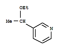 Pyridine, 3-(1-ethoxyethyl)-(5ci)Structure,767334-30-5Structure Pyridine, 3-(1-ethoxyethyl)-(5ci) Structure,767334-30-5Structure