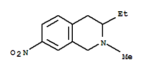 (9ci)-3-乙基-1,2,3,4-四氫-2-甲基-7-硝基-異喹啉結(jié)構(gòu)式_768340-96-1結(jié)構(gòu)式