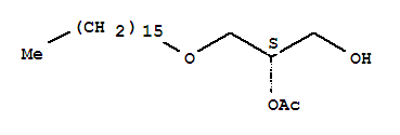 1-鄰十六基-2-鄰乙?；?sn-甘油結(jié)構(gòu)式_77133-35-8結(jié)構(gòu)式
