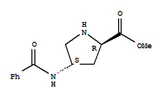 (4s)-rel-(9ci)-4-(苯甲?；被?-D-脯氨酸甲酯結(jié)構(gòu)式_771468-17-8結(jié)構(gòu)式