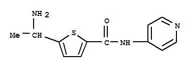 2-Thiophenecarboxamide,5-(1-aminoethyl)-n-4-pyridinyl-(9ci)Structure,771471-80-8Structure 2-Thiophenecarboxamide,5-(1-aminoethyl)-n-4-pyridinyl-(9ci) Structure,771471-80-8Structure
