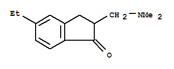 (9ci)-2-[(二甲基氨基)甲基]-5-乙基-2,3-二氫-1H-茚-1-酮結(jié)構(gòu)式_772279-15-9結(jié)構(gòu)式
