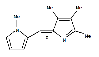 1H-pyrrole,1-methyl-2-[(z)-(3,4,5-trimethyl-2h-pyrrol-2-ylidene)methyl]-(9ci) Structure,772331-75-6Structure