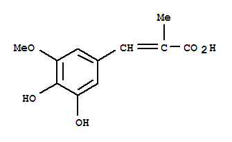 2-Propenoic acid, 3-(3,4-dihydroxy-5-methoxyphenyl)-2-methyl-(9ci)Structure,773112-85-9Structure 2-Propenoic acid, 3-(3,4-dihydroxy-5-methoxyphenyl)-2-methyl-(9ci) Structure,773112-85-9Structure