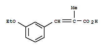 2-Propenoicacid,3-(3-ethoxyphenyl)-2-methyl-(9ci)Structure,773121-01-0Structure 2-Propenoicacid,3-(3-ethoxyphenyl)-2-methyl-(9ci) Structure,773121-01-0Structure