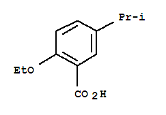 (9ci)-2-乙氧基-5-(1-甲基乙基)-苯甲酸結(jié)構(gòu)式_773873-61-3結(jié)構(gòu)式