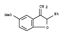 (9ci)-2-乙基-2,3-二氫-5-甲氧基-3-亞甲基-苯并呋喃結(jié)構(gòu)式_773880-72-1結(jié)構(gòu)式