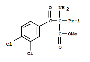 Phenylalanine, 3,4-dichloro--alpha--(1-methylethyl)--bta--oxo-, methyl esterStructure,774478-12-5Structure Phenylalanine, 3,4-dichloro--alpha--(1-methylethyl)--bta--oxo-, methyl ester Structure,774478-12-5Structure